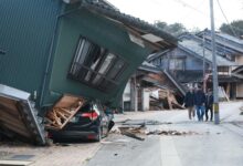 Japanese villages wait for help after quake