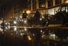 Hundreds of tractors bring farmers plight to eu summit in brussels