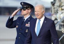 Biden meets with friendly autoworkers in michigan but avoids angry gaza protesters