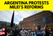 Thousands rally in argentina to protest against milei s far right economic reforms