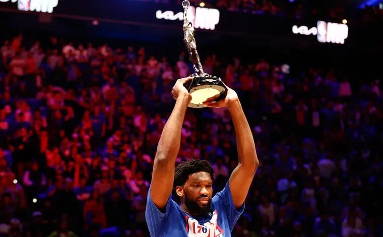 Mvp embiid out for at least a month after knee surgery