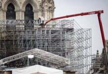 France begins to dismantle notre dame scaffolding