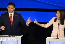 Republican presidential debate desantis haley assail each other as trump skips out again