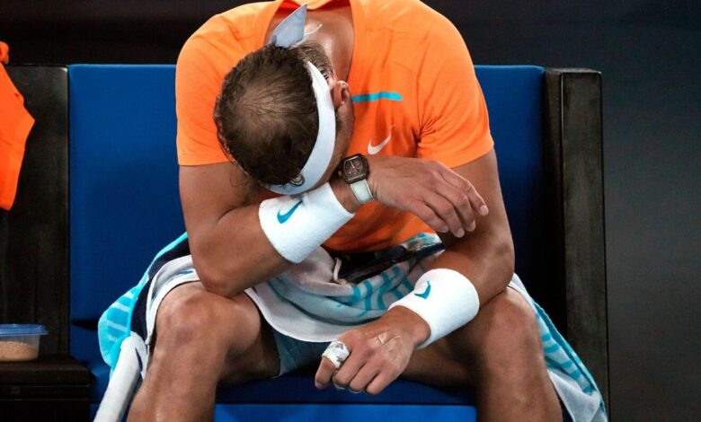 Bit scared nadal suffers injury worry before australian open