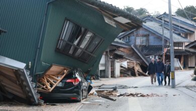 Japanese villages wait for help after quake