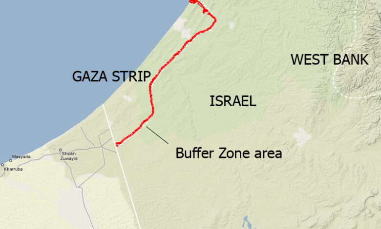 Israel is building a buffer zone along the gaza strip what we know