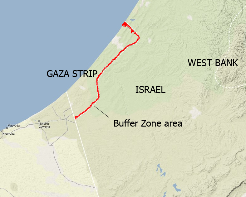 Israel is building a buffer zone along the gaza strip what we know