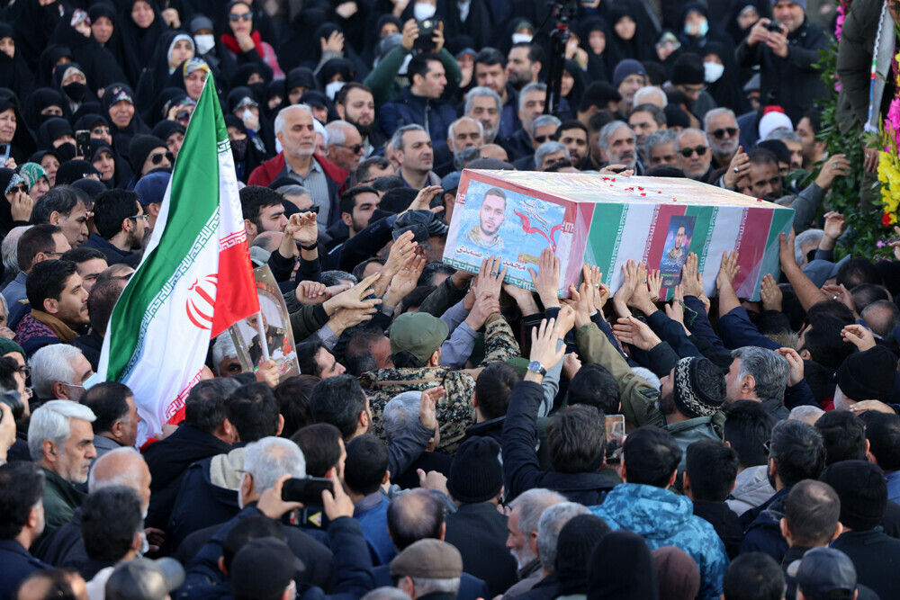 Iran holds funerals for guards killed in alleged israeli strike