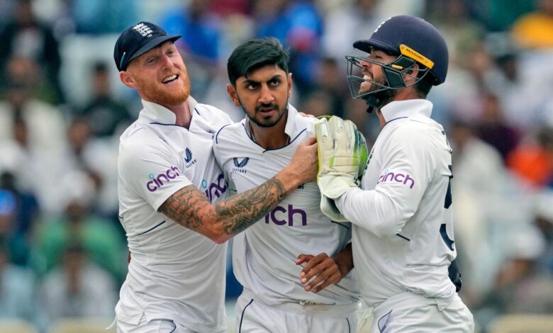 Excellent bashir takes four wickets to put england on top