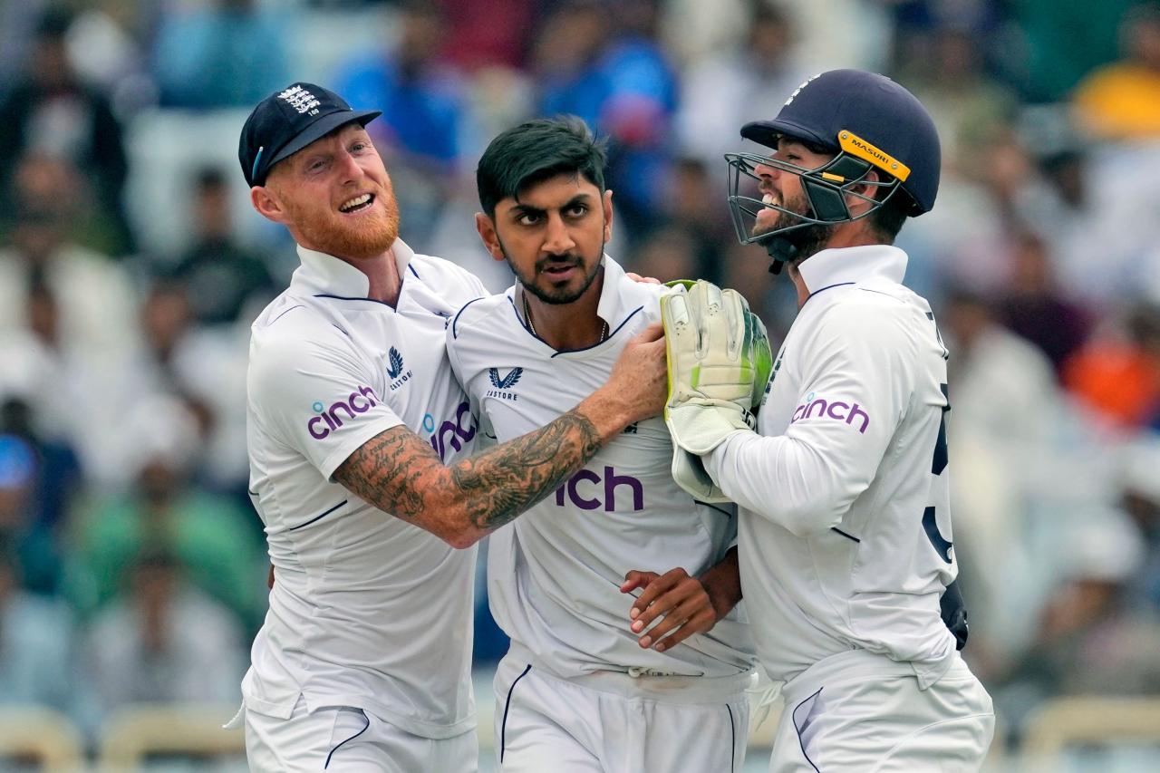Excellent bashir takes four wickets to put england on top
