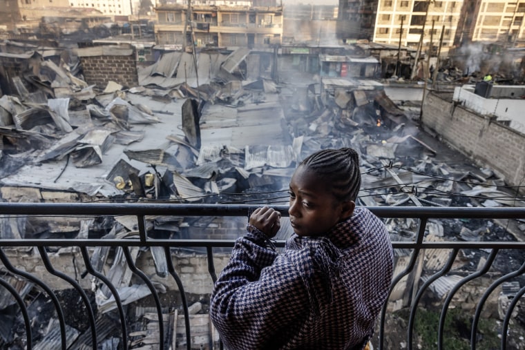 Explosion kenya nairobi pipeline slum