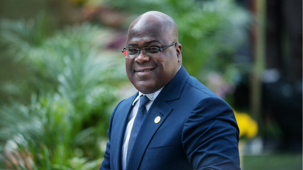 Dr congo president to be sworn in for a second term after disputed election felix tshisekedi