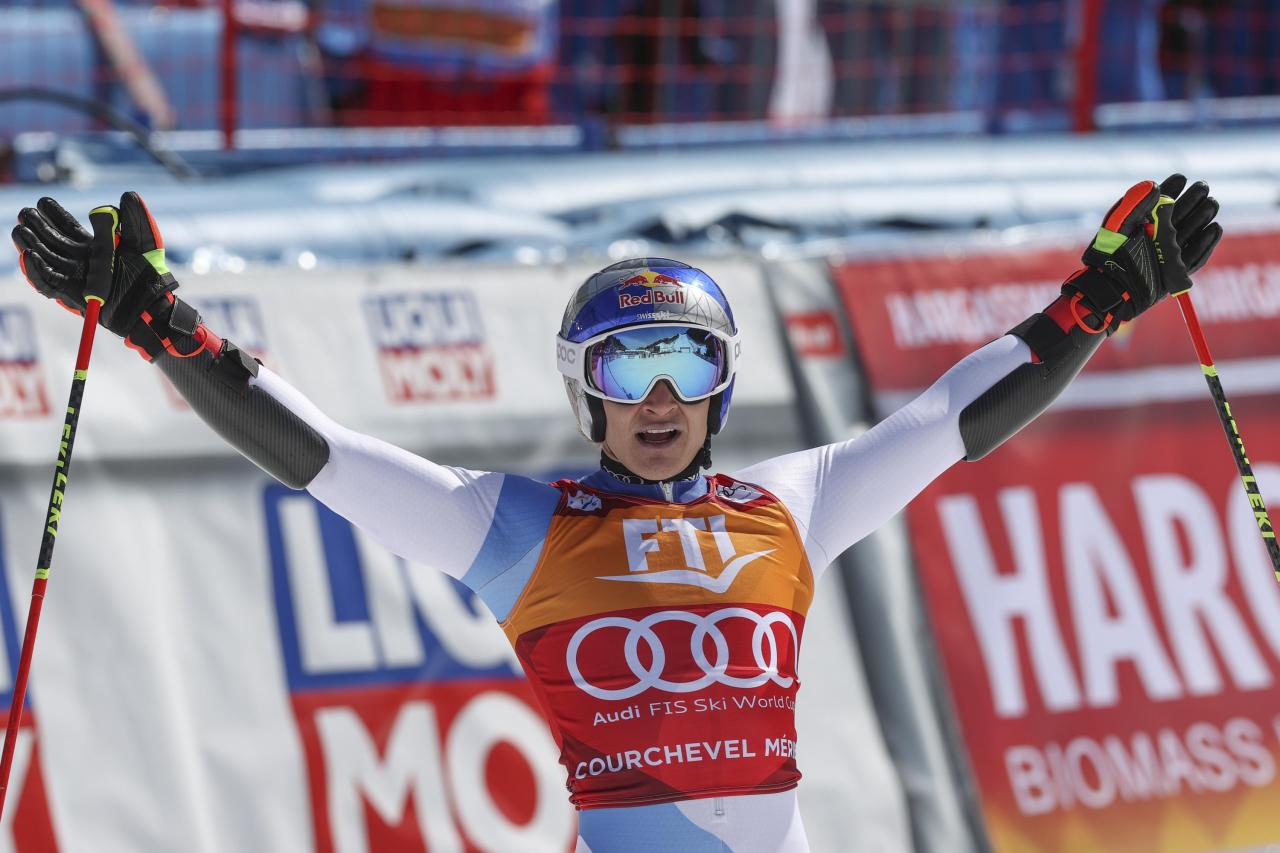 Odermatt wins career first world cup downhill in wengen