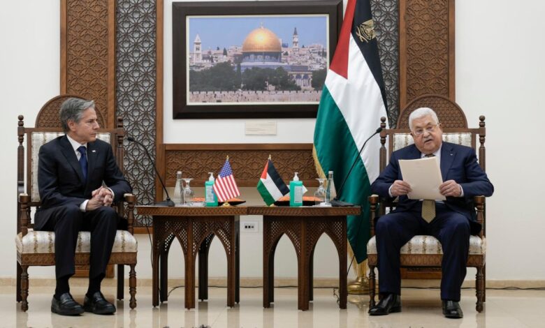 Blinken tells abbas us backs tangible steps for palestinian state