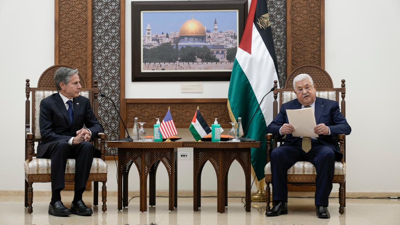 Blinken tells abbas us backs tangible steps for palestinian state