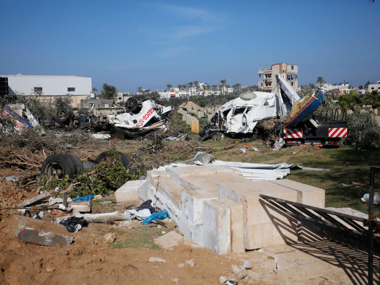 Gaza officials say israel returns dozens of exhumed bodies