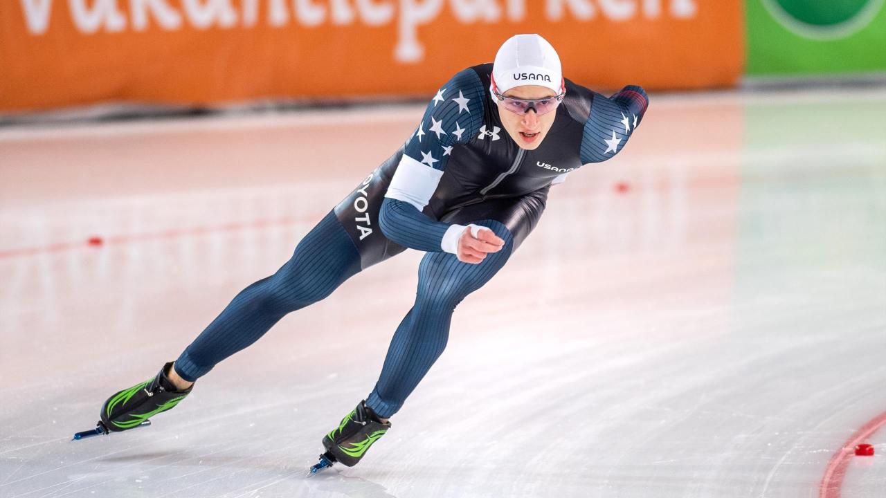 Us teen stolz sets world 1 000m speedskating record