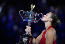 Sabalenka powers past anisimova into australian open quarter finals