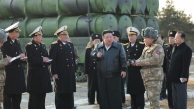 North korea s kim jong un supervises test of surface to sea missile