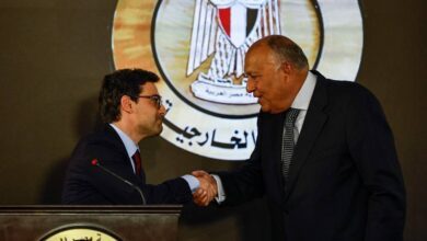French foreign minister rejects forced displacement of gazans to egypt