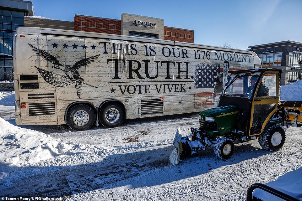 Iowa voters urged to brave sub zero chill as republican caucuses set to begin