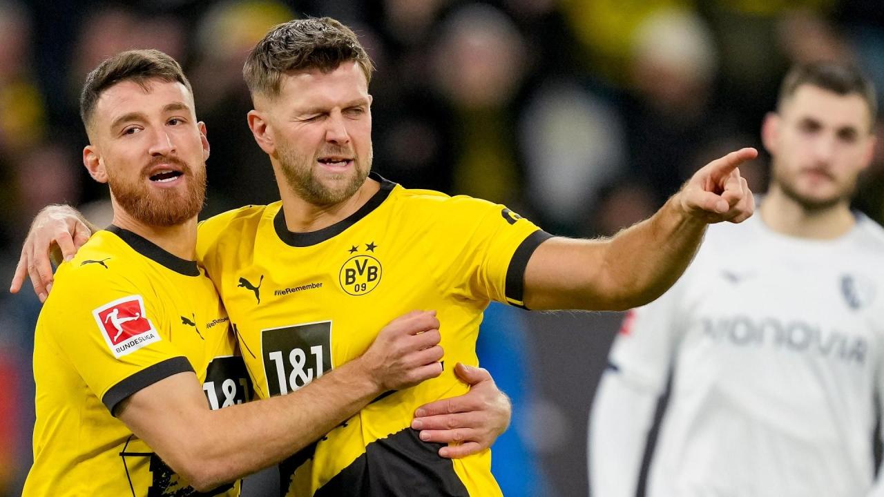 Fuellkrug hat trick sends dortmund past bochum and into top four