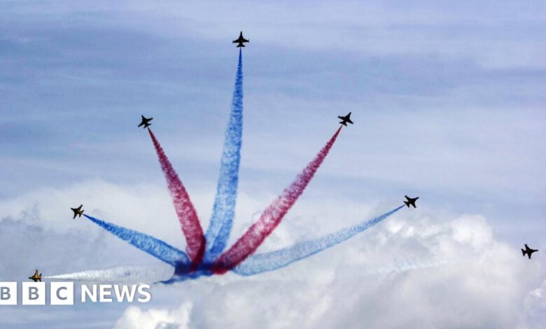 Made in china airliner shown overseas at singapore airshow