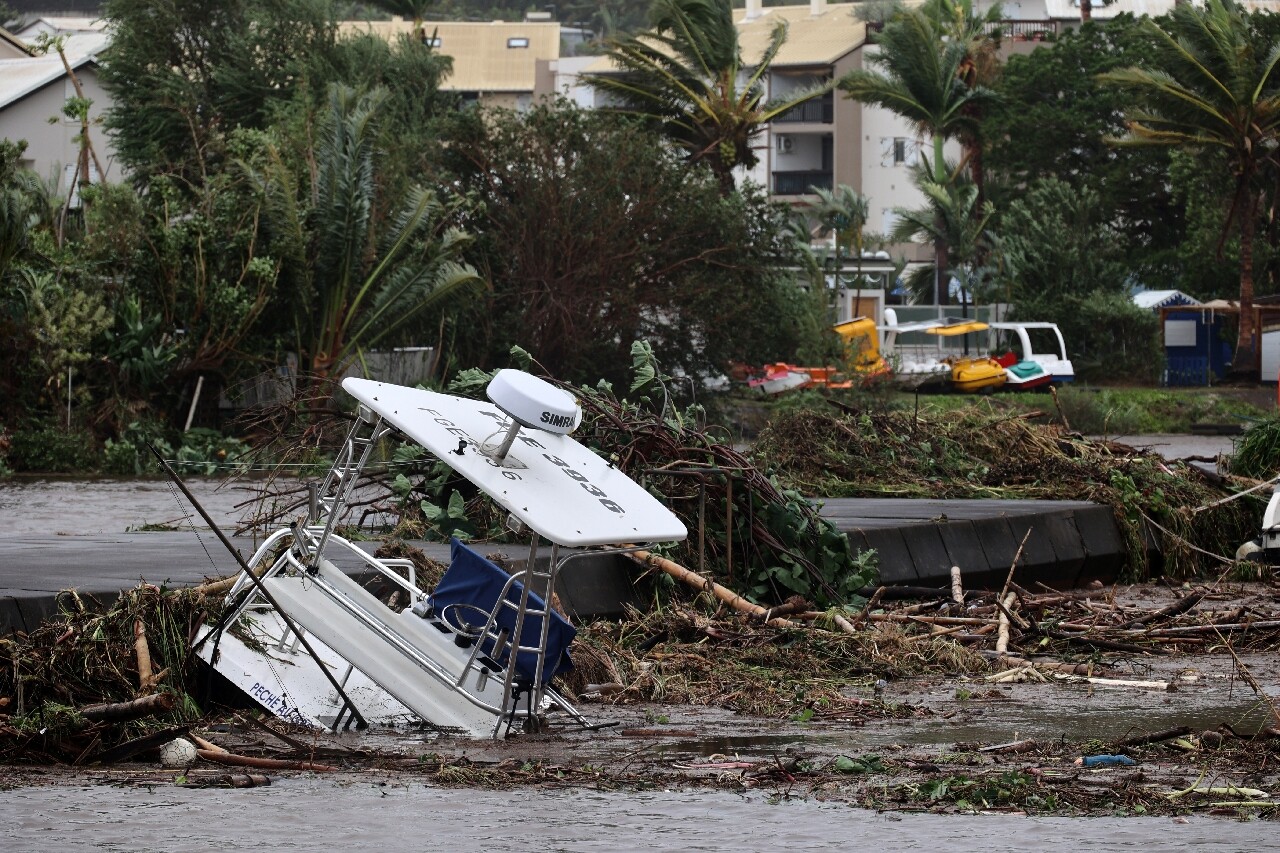 Reunion island on high alert as cyclone belal hits