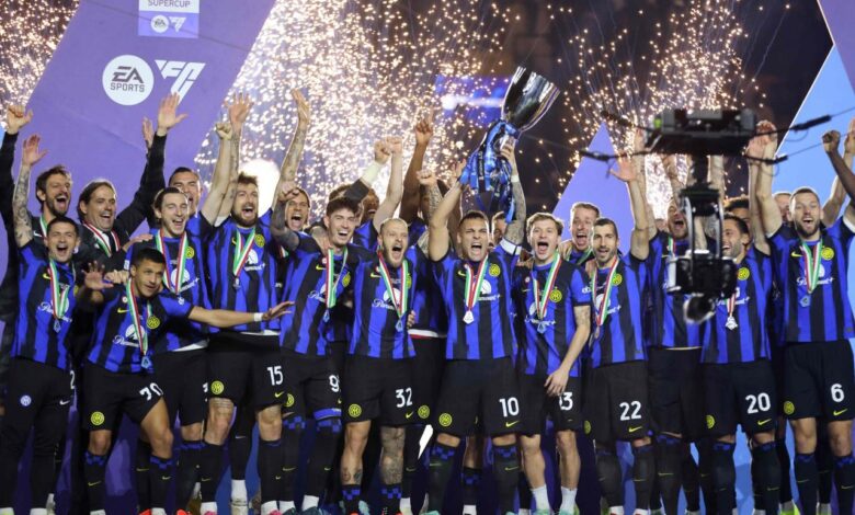 Martinez fires inter to italian super cup glory