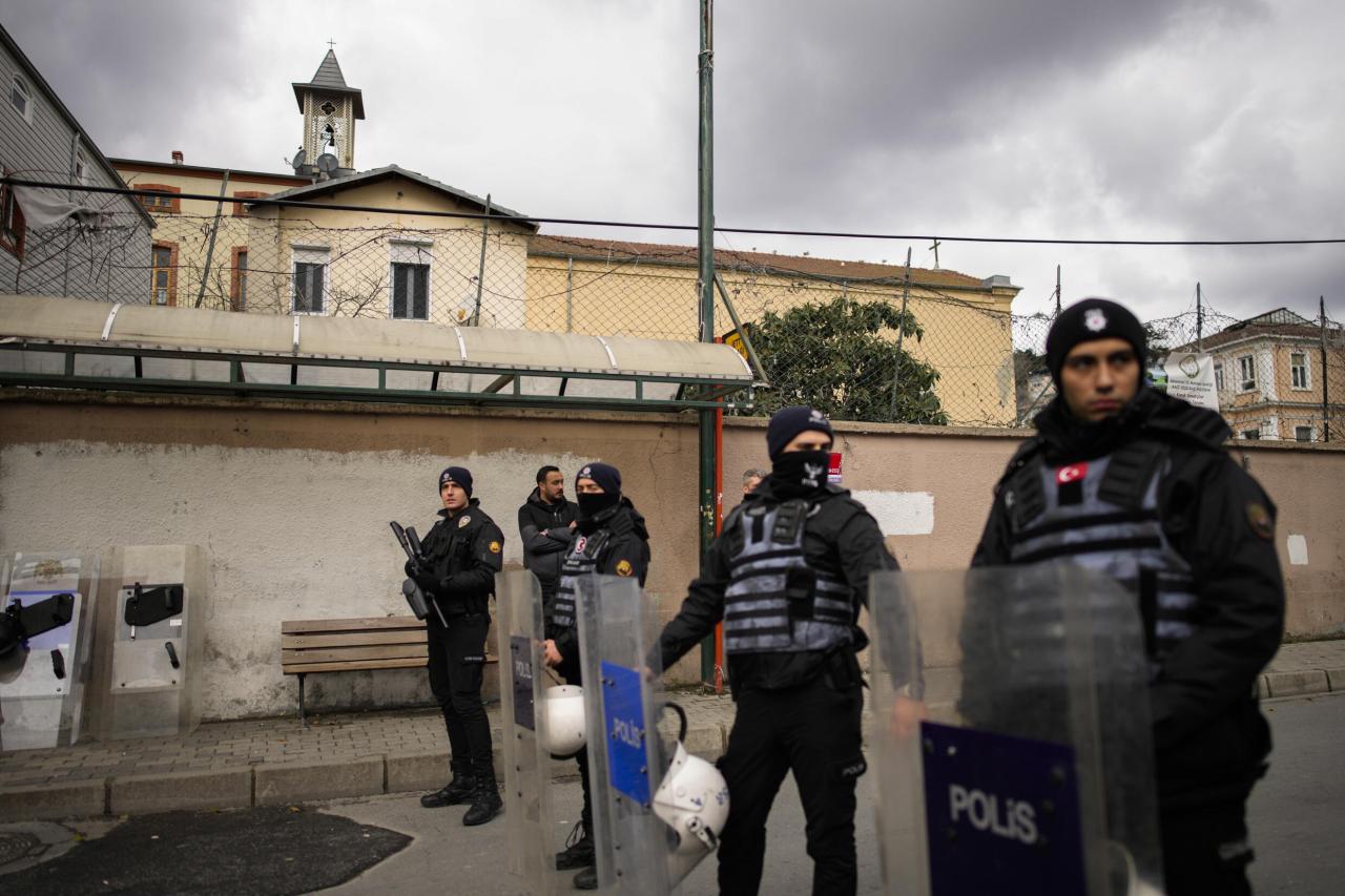 Masked assailants launch deadly attack on italian church in istanbul