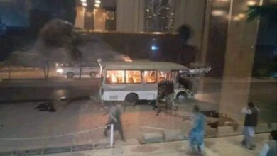 Is claims bus blast that killed two in kabul