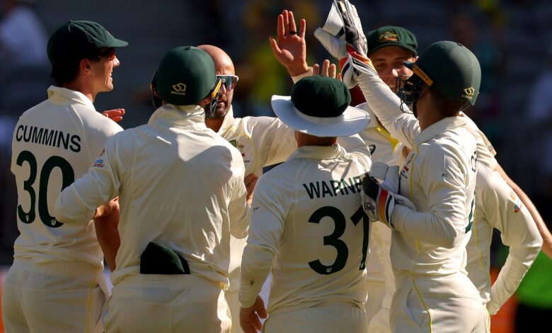 Australia strike late to claim slight advantage over west indies