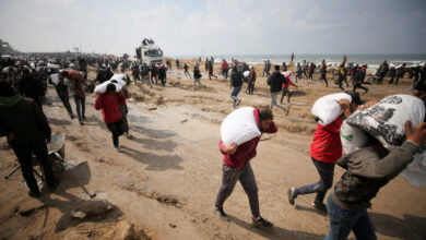 Un world food program suspends aid amid chaos in northern gaza