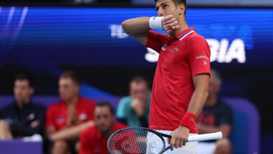 Djokovic wrist injury dooms serbia to australia defeat