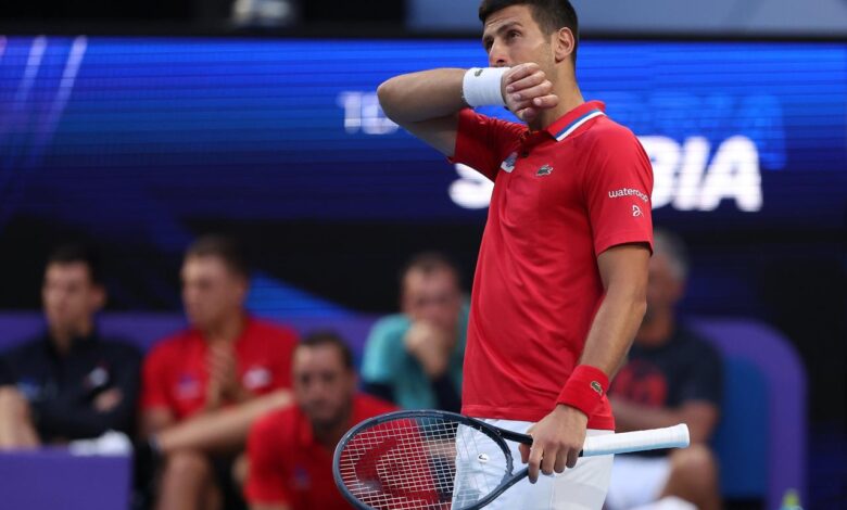 Djokovic wrist injury dooms serbia to australia defeat