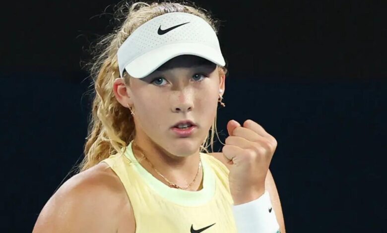 Amazing 16 year old andreeva thrashes sixth seed jabeur at australian open