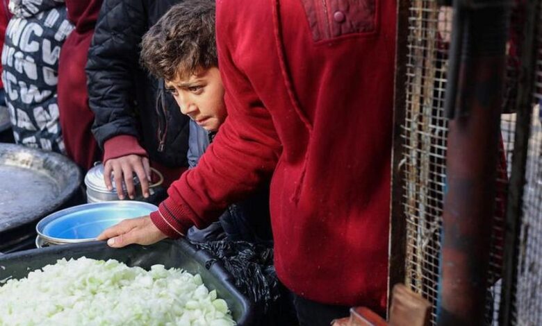 If food trucks arrive in gaza they are immediately set upon and pillaged