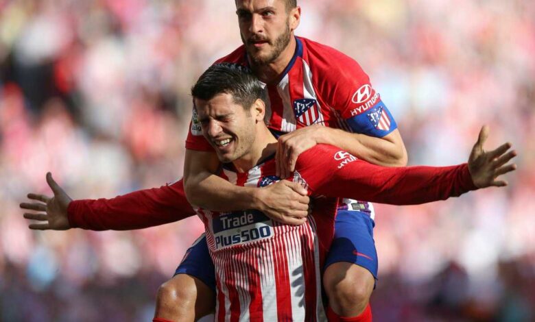 Morata strike sends atletico into la liga top four