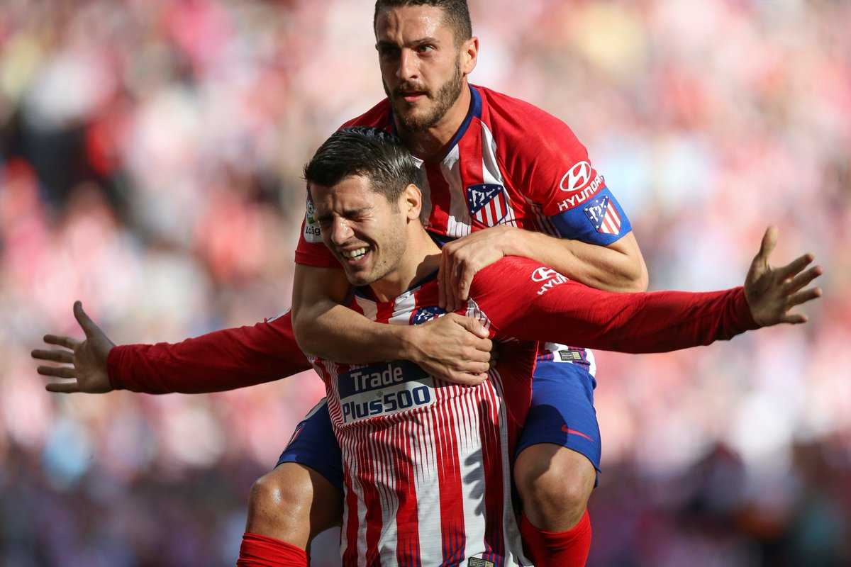 Morata strike sends atletico into la liga top four