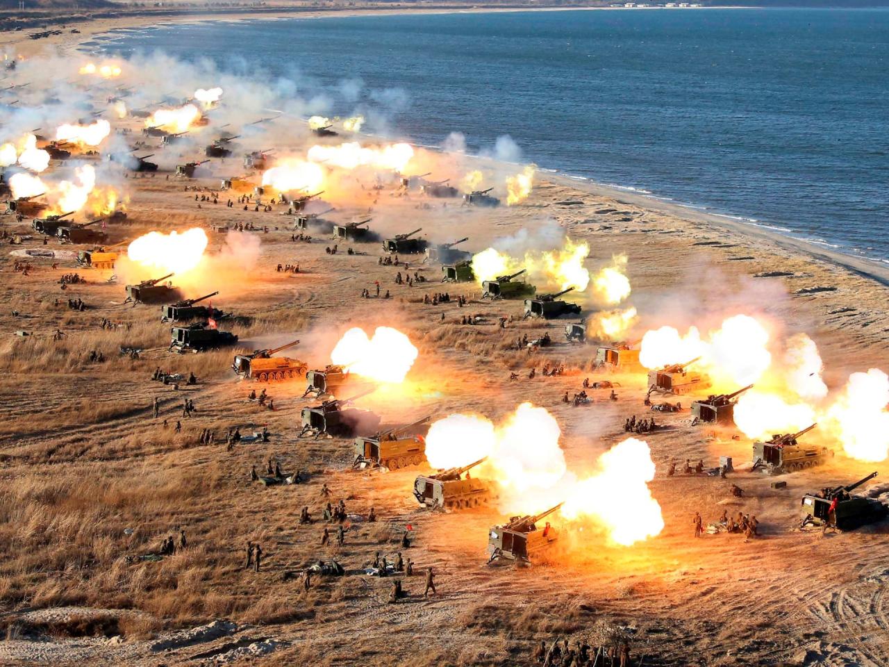 Order for s korean island to evacuate after n korea fires over 200 artillery shells