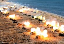 North korea fires 60 rounds of artillery near south korean border island