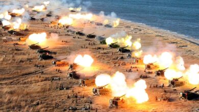 North korea fires 60 rounds of artillery near south korean border island