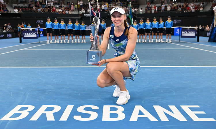 Rybakina storms into brisbane international final