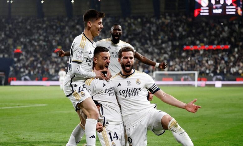 Real madrid edge atletico 5 3 to reach super cup final 1