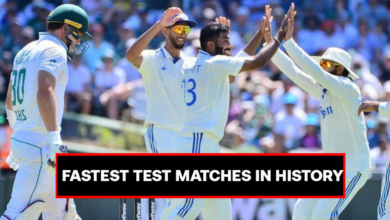 Cricket five shortest tests in history