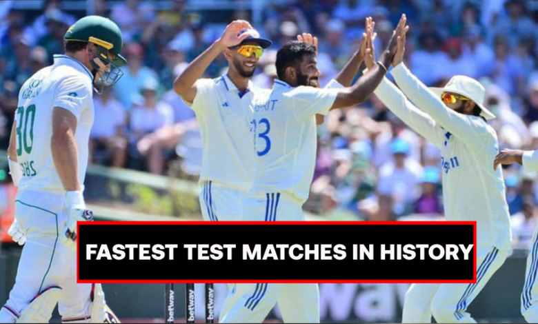 Cricket five shortest tests in history