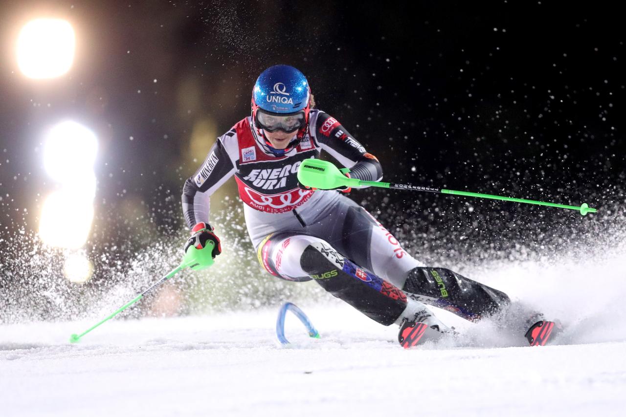 Vlhova wins tough slalom as shiffrin suffers rare blunder