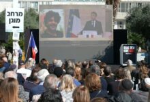 Macron hosts tribute to french victims of hamas attack in israel