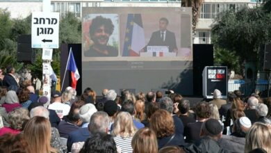 Macron hosts tribute to french victims of hamas attack in israel
