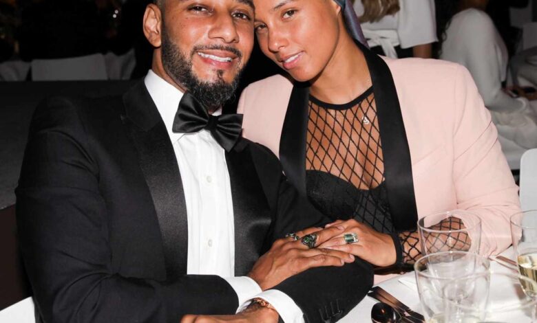 We are here giants of music alicia keys and swizz beatz curate ny mega show